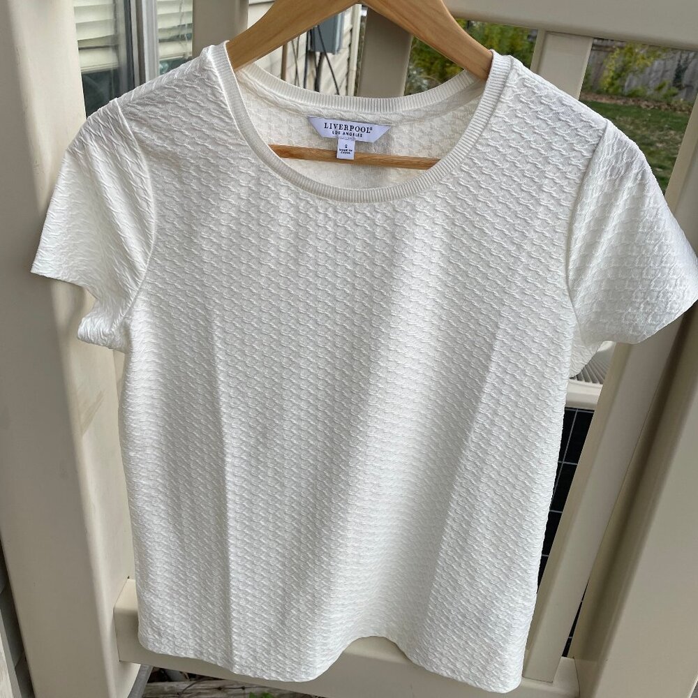 Women's Size Medium Liverpool Los Angeles White Blouse - Brand New!